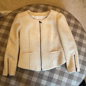 Club Monaco cream jacket, size 4